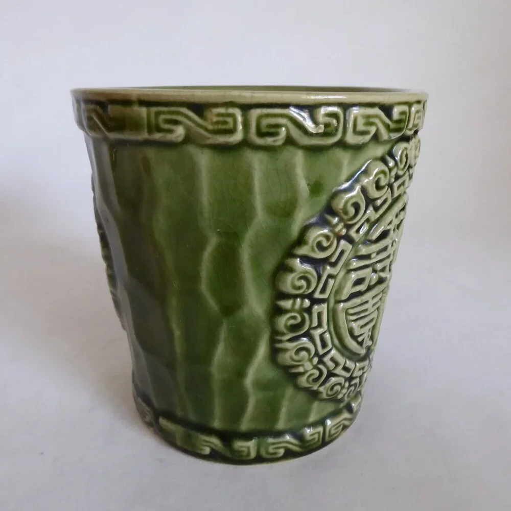VINTAGE 1967 MANDARIN SAN FRANCISCO CERAMIC TIKI BUCKET MUG OTAGIRI JAPAN